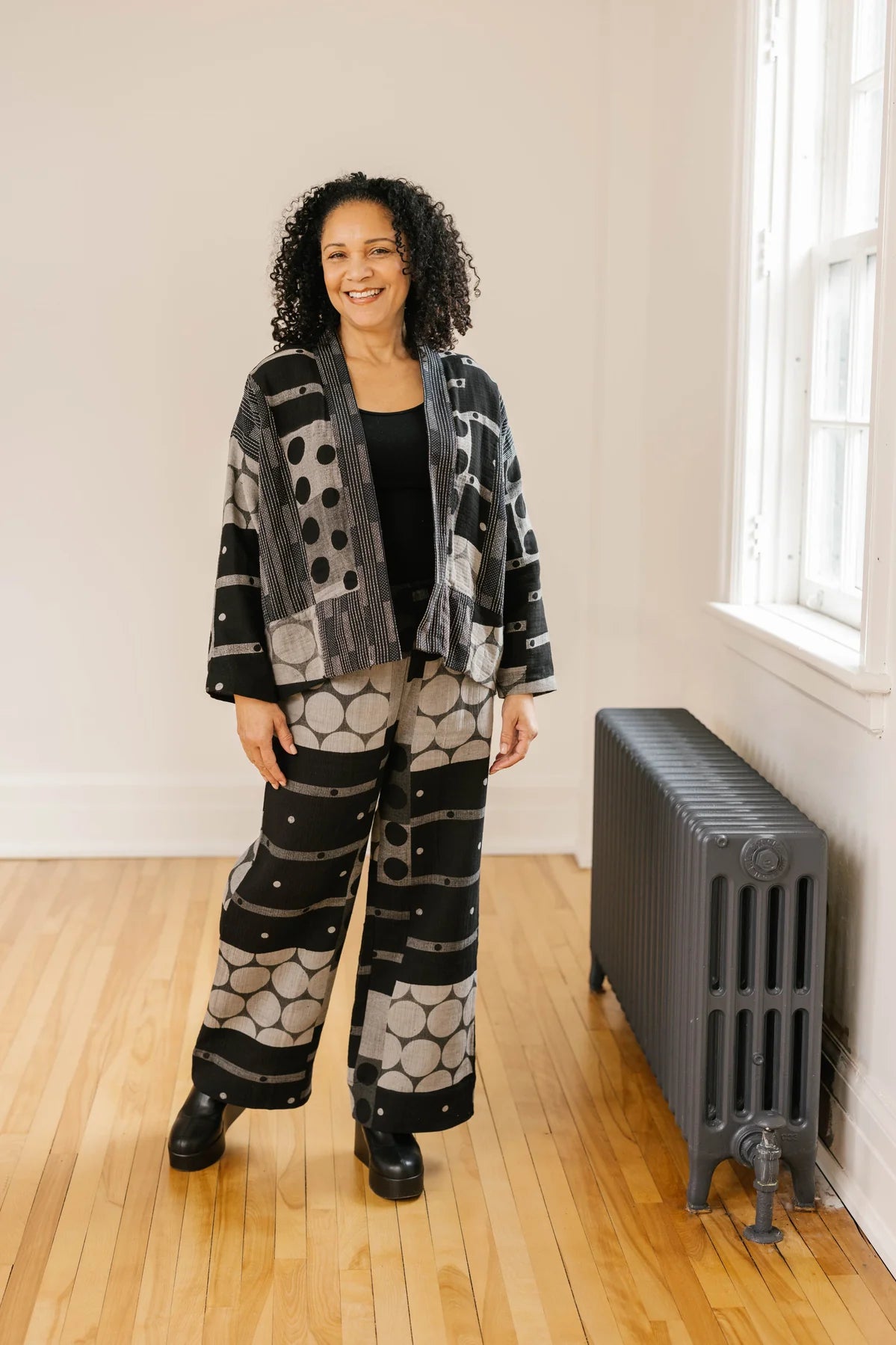 Short Patchwork Lara Cardigan. Style SHNP5625
