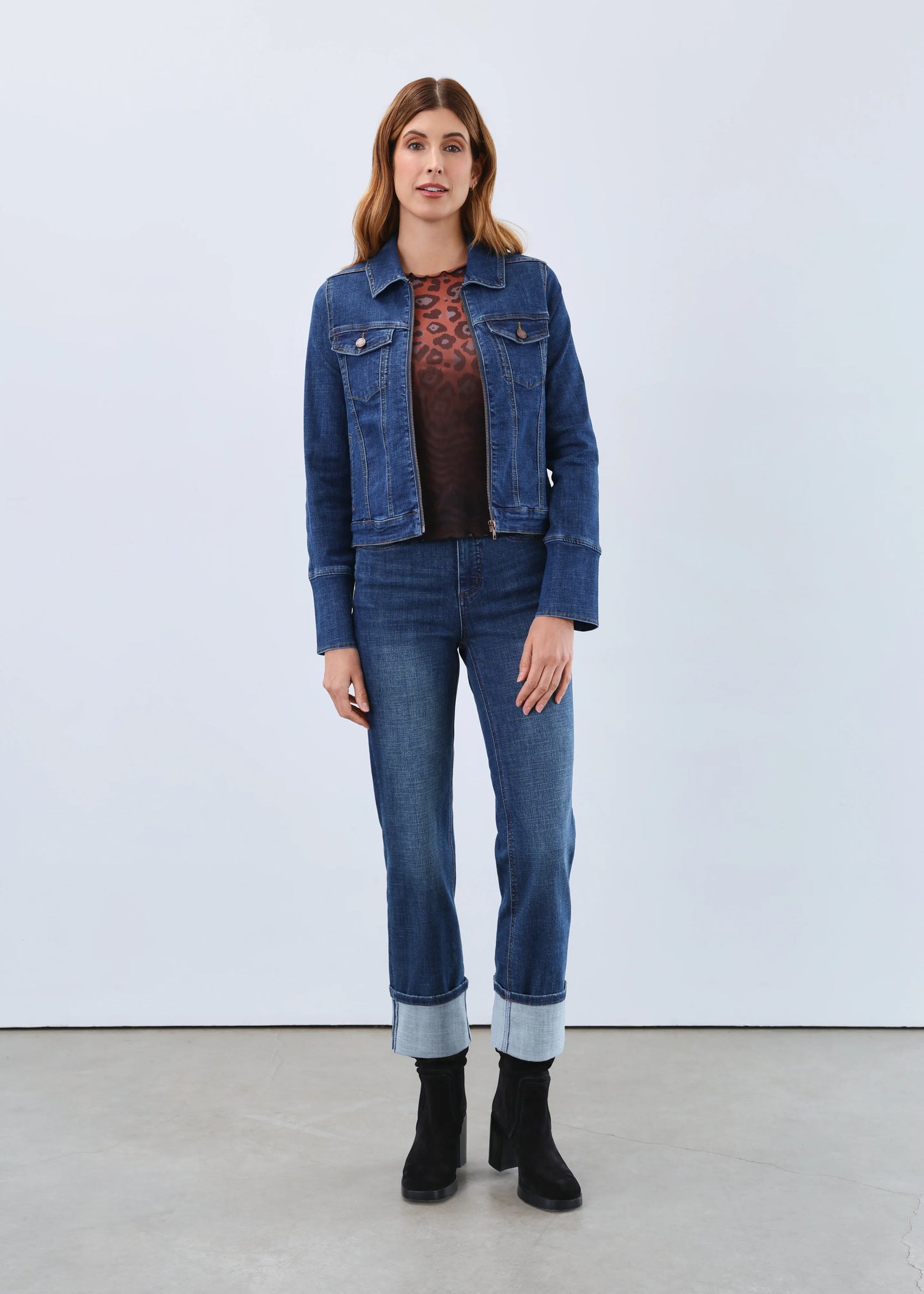 Suzanne Straight Leg Ankle Denim Jean. Style FD6897809