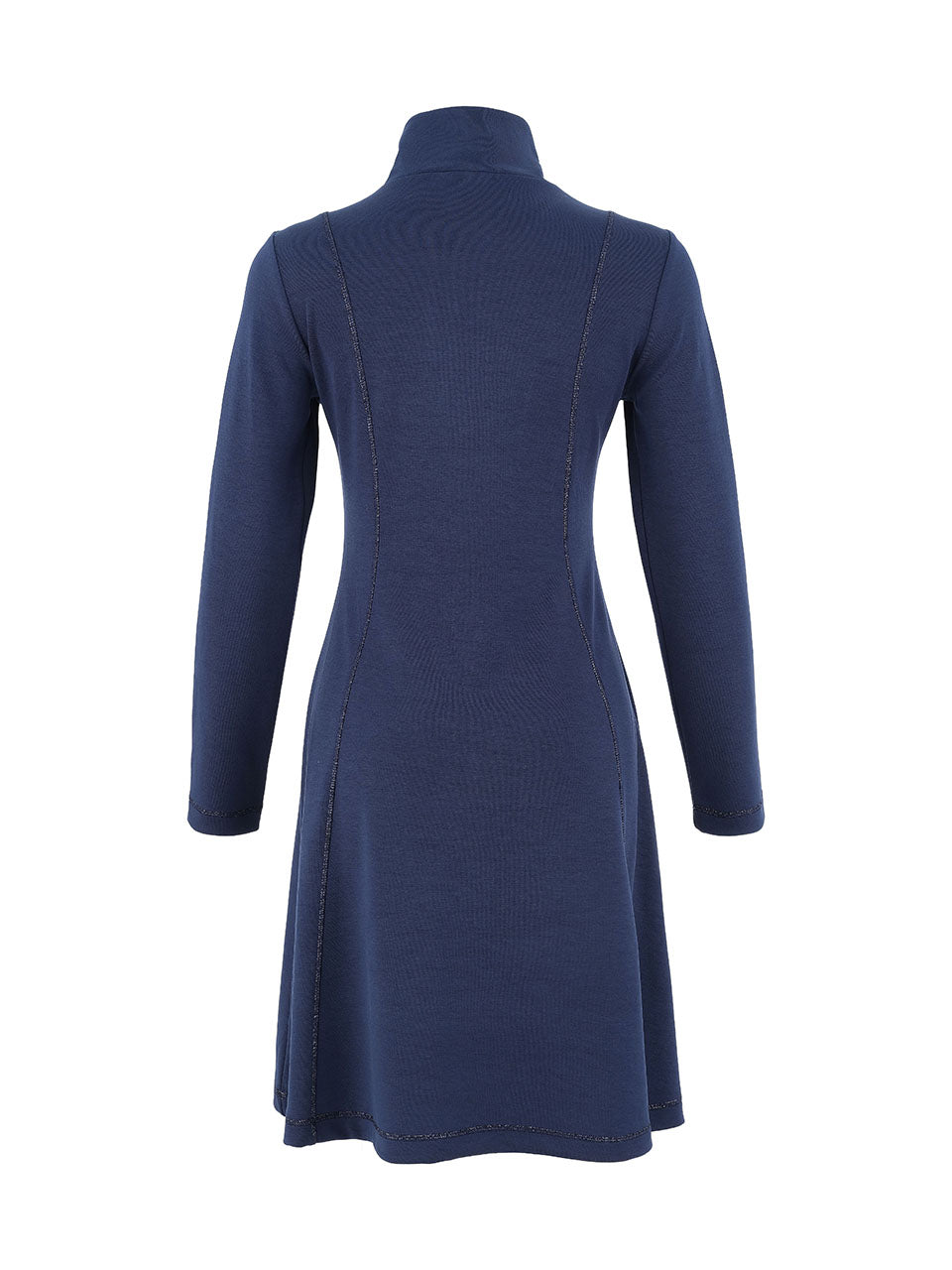 Fit & Flare Zip Pockets Sparkle Seams Dress. Style DOLC75177