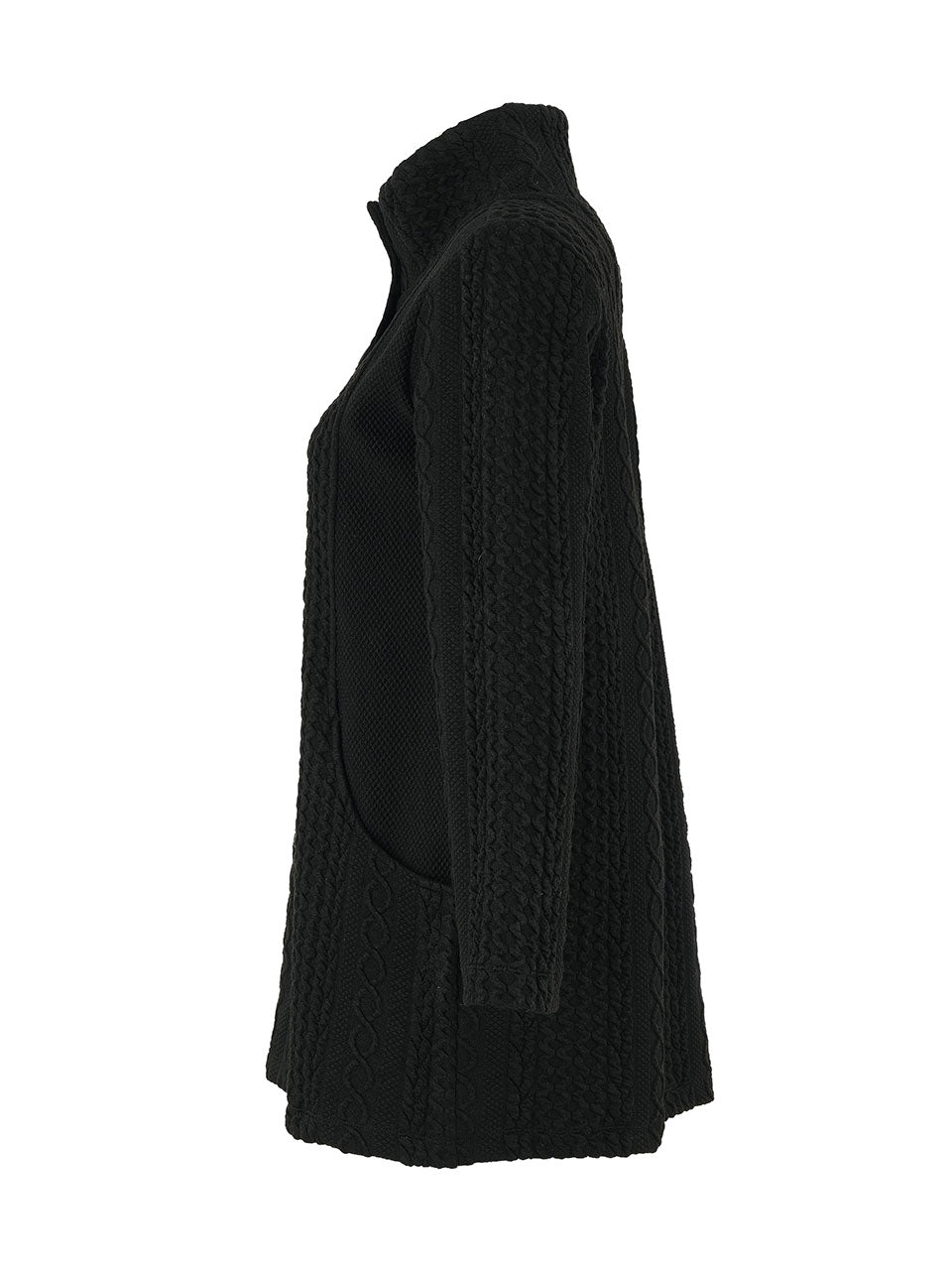 Button Front Cable Knit Jacket . Style DOLC75210