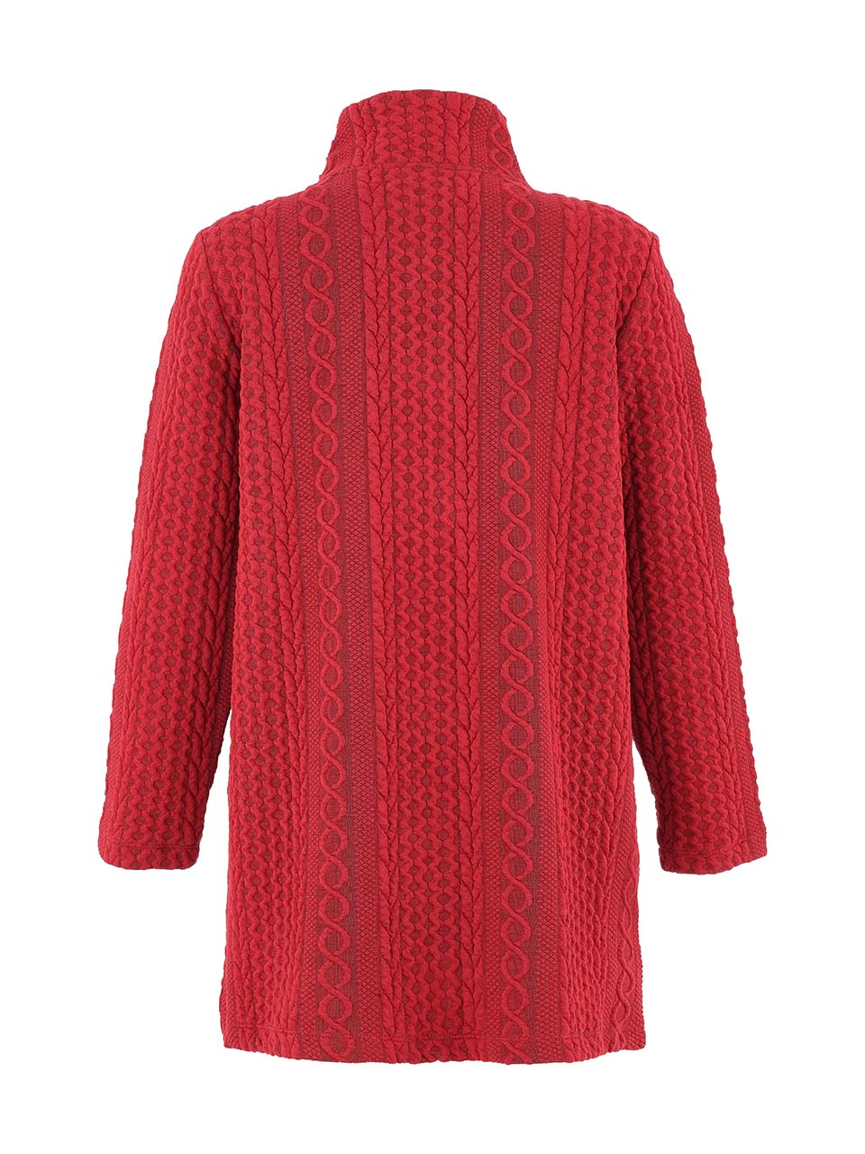 Button Front Cable Knit Jacket . Style DOLC75210
