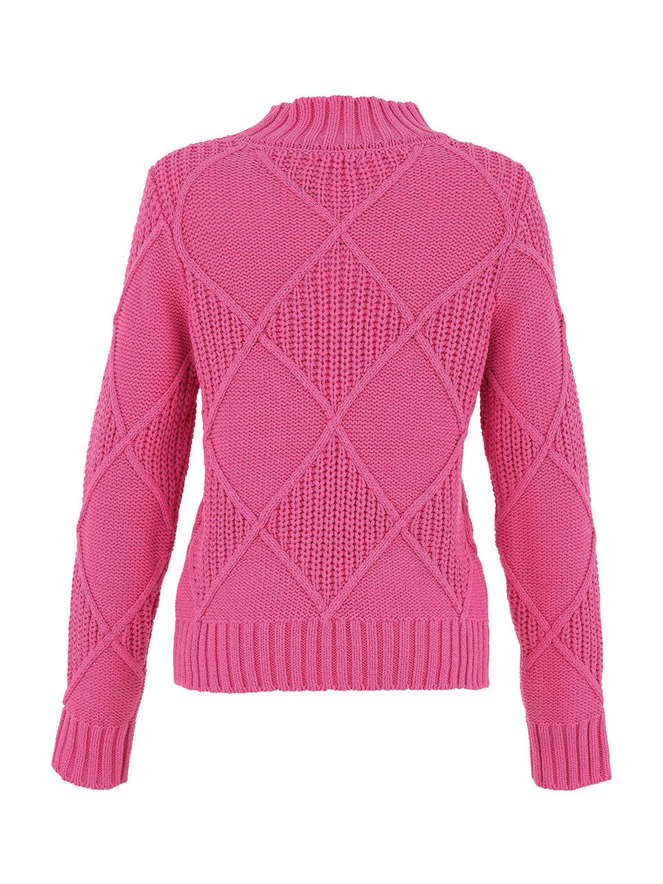 Bright Colour Knitted Mock Neck Sweater. Style DOLC75306