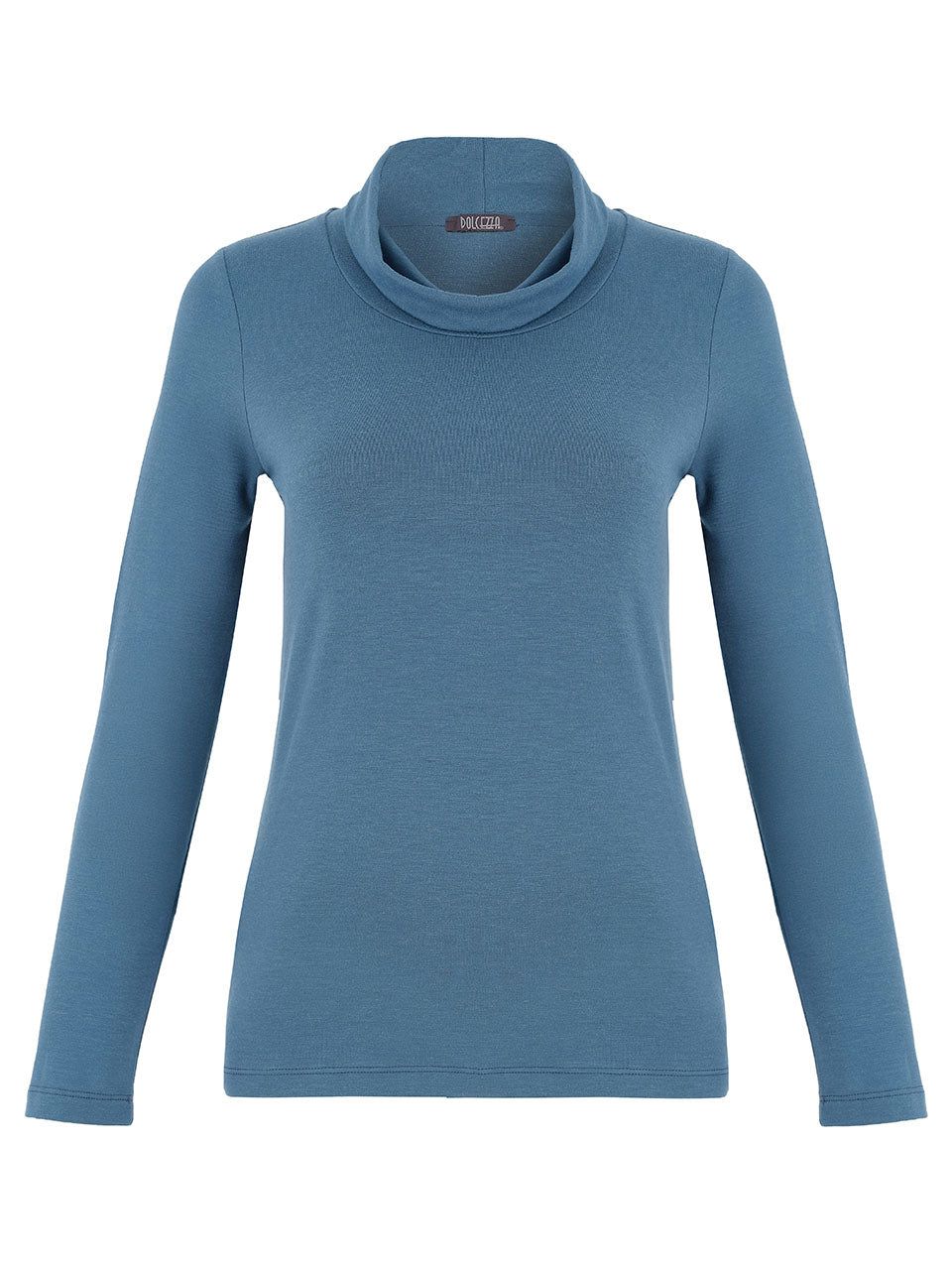 Cowl Neck Long Sleeve Pullover Top. Style DOLC75554