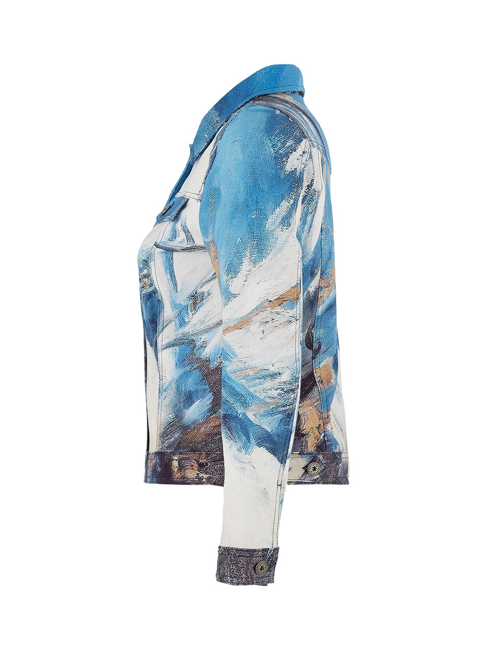 "The Storm" Artist Print Button Front Jcket. Style DOLC75677
