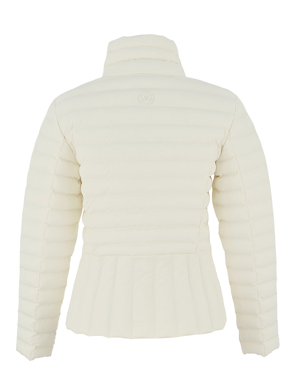 Short Puffer Crossover Collar Jacket. Style DOLC75810
