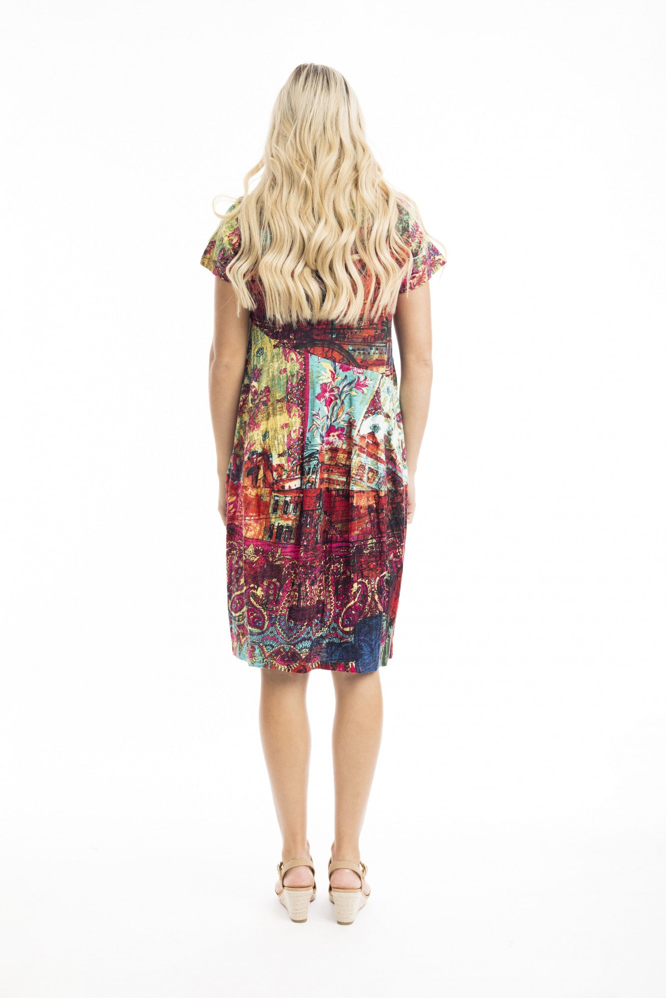 Organic Cotton Knee Length Bubble Dress. Style ORI20055