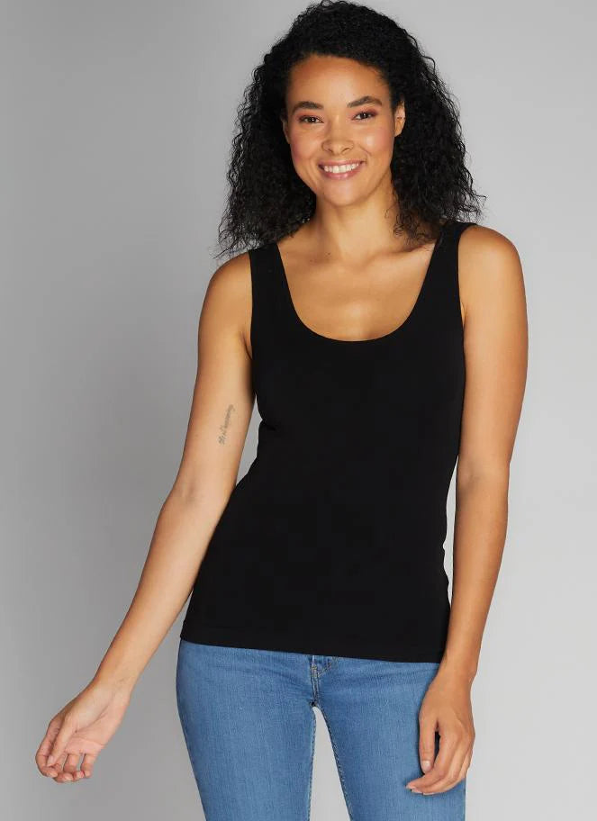 One Size Short Bamboo Tank. Style CMCEBT1113