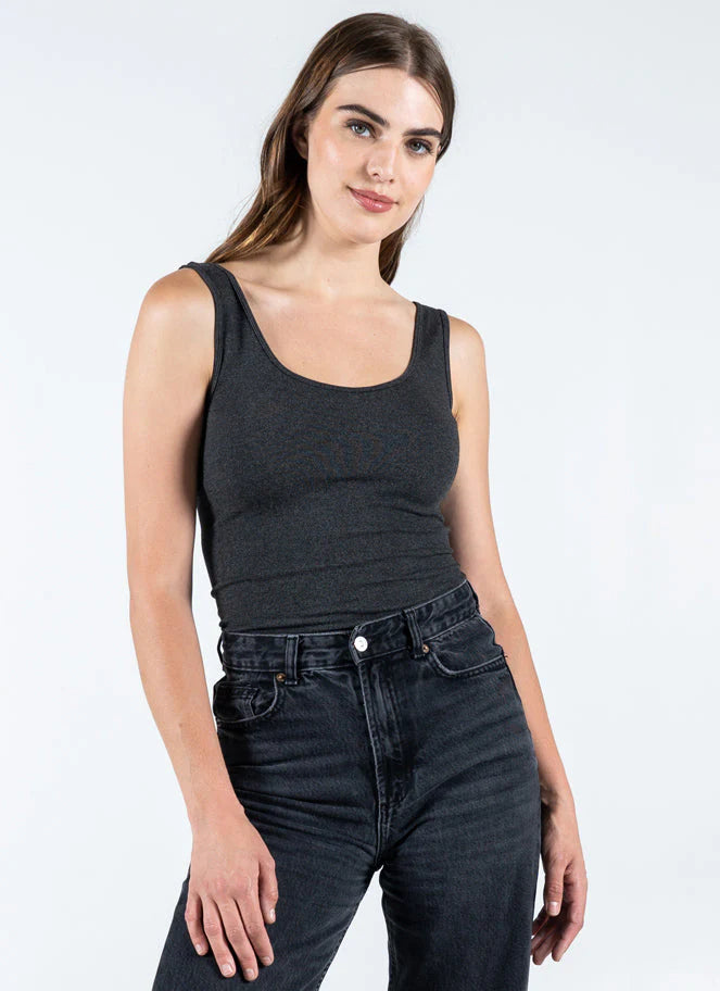 One Size Short Bamboo Tank. Style CMCEBT1113