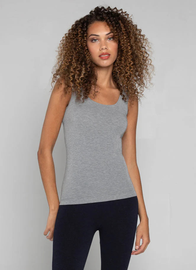 One Size Short Bamboo Tank. Style CMCEBT1113