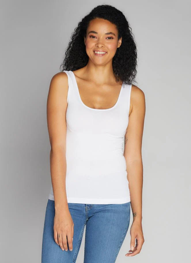 One Size Short Bamboo Tank. Style CMCEBT1113