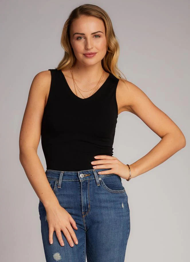 One Size Scoop or V-Neck Bamboo Cami. Style CMCEBT1115