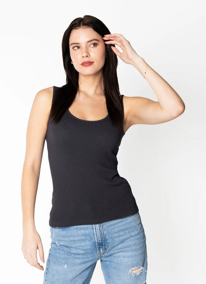 One Size Rib Knit Tank. Style CMCERT1212