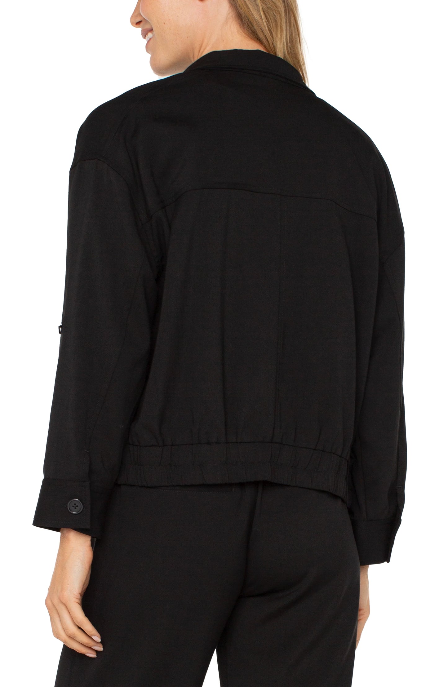 Utility Jacket with Cinched Hem. Style LVLM1154TS39