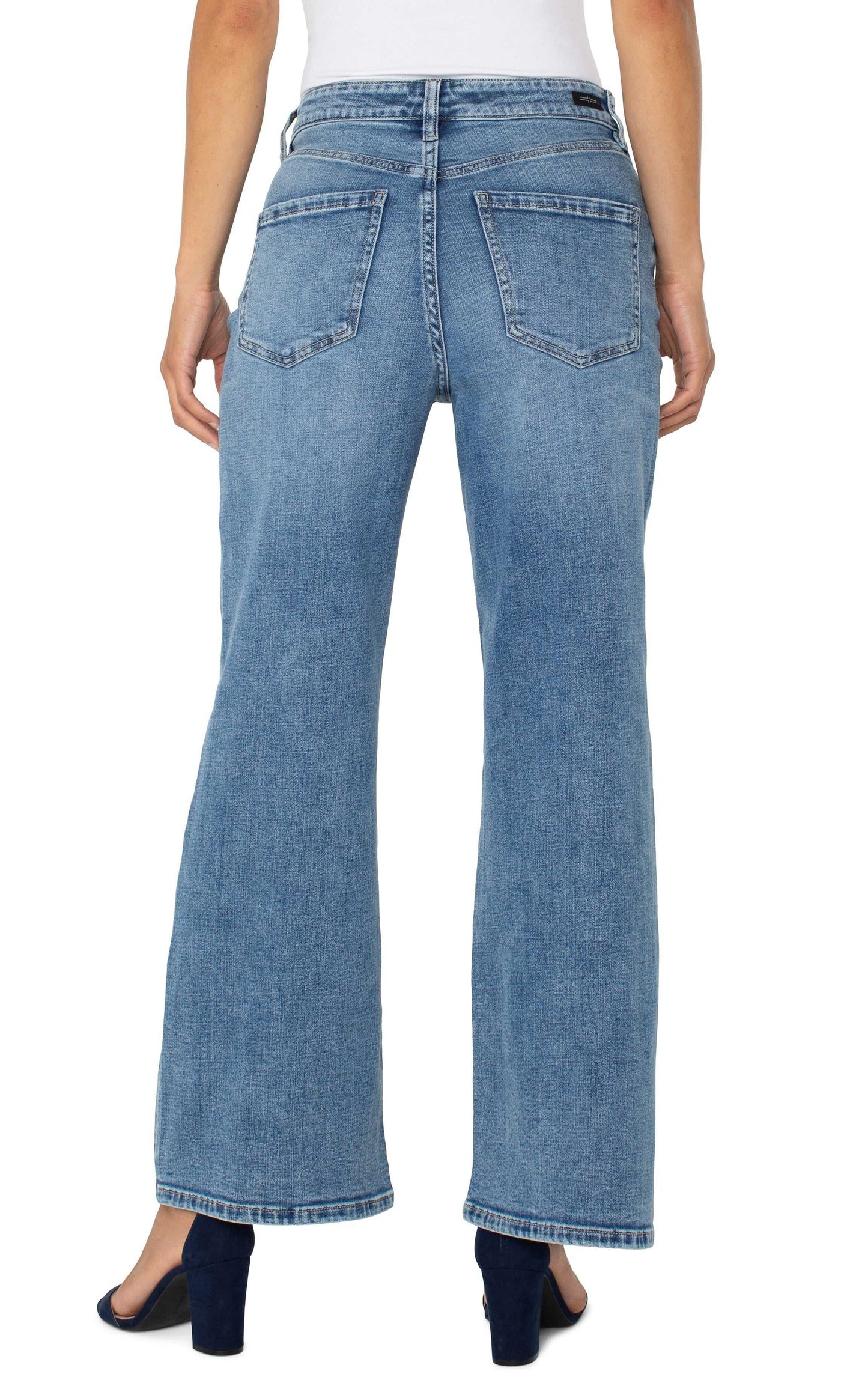 Stride High Rise Wide Leg Jean. Style LVLM4142CH4