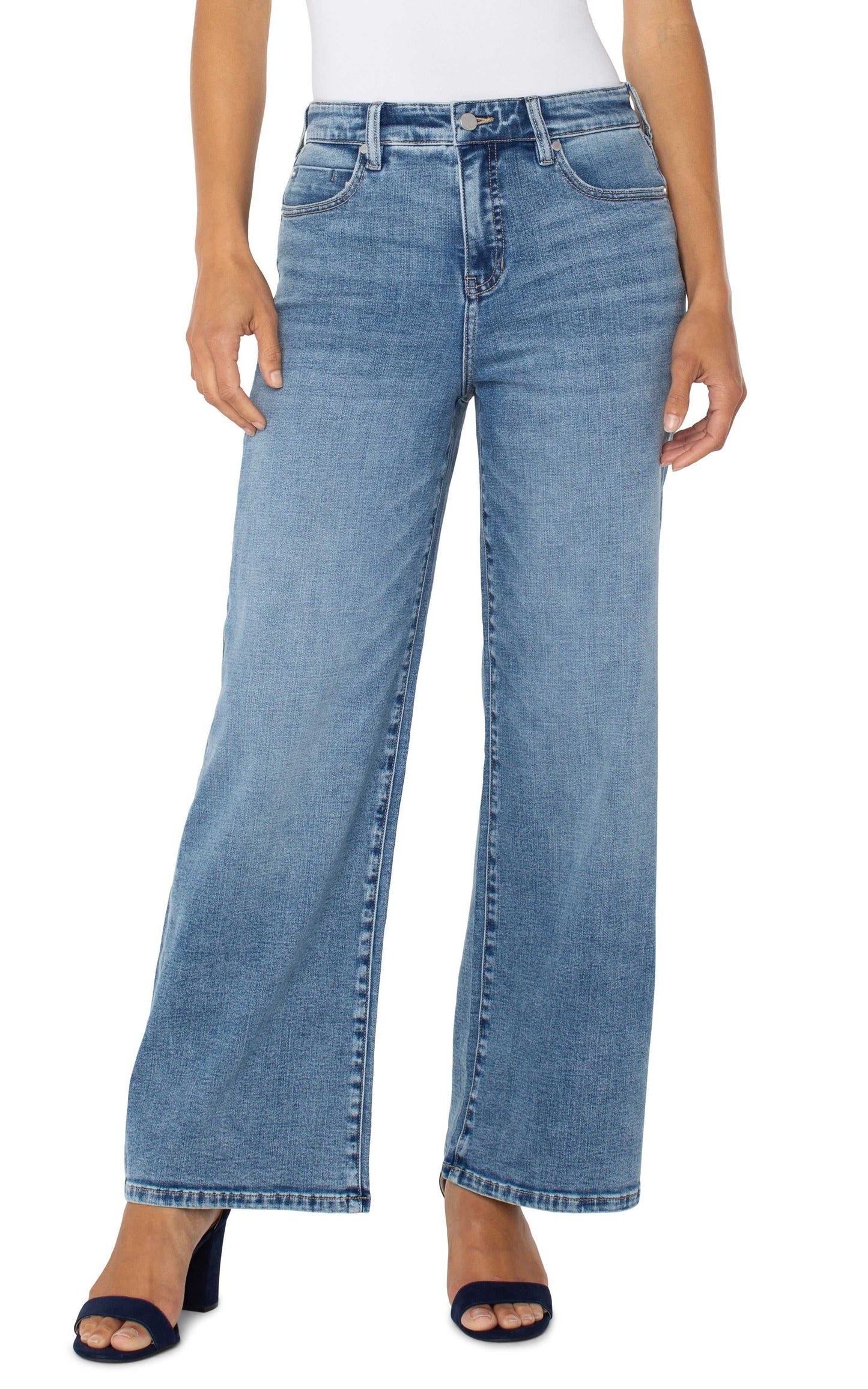 Stride High Rise Wide Leg Jean. Style LVLM4142CH4