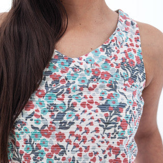 Charlie Burnout Print Tank Top. Style AVM17391YR