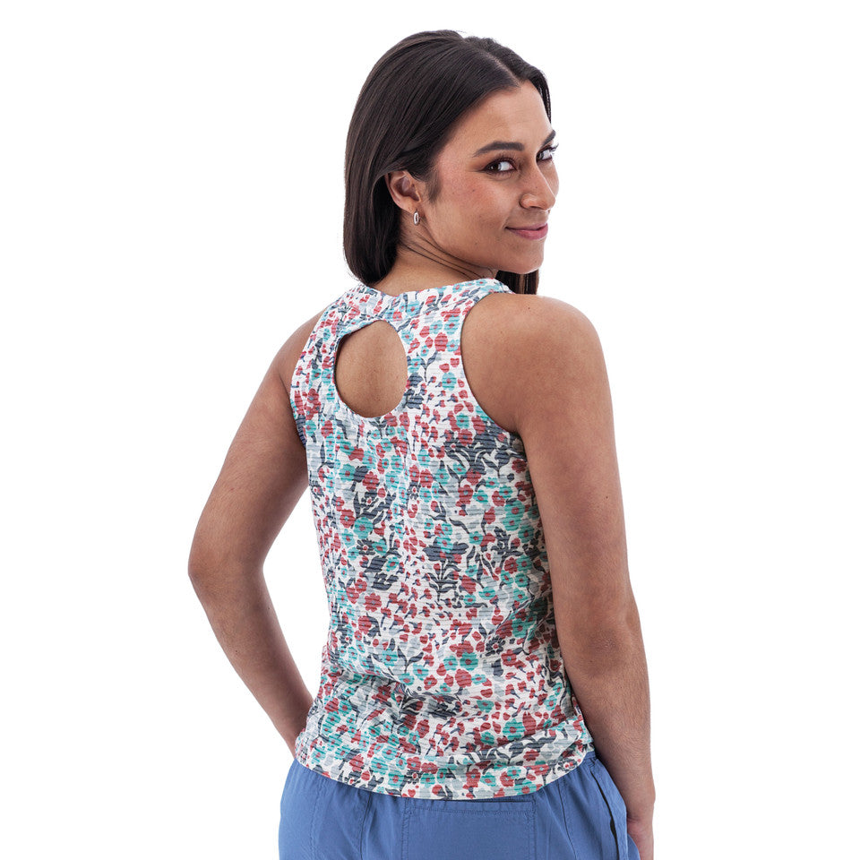 Charlie Burnout Print Tank Top. Style AVM17391YR