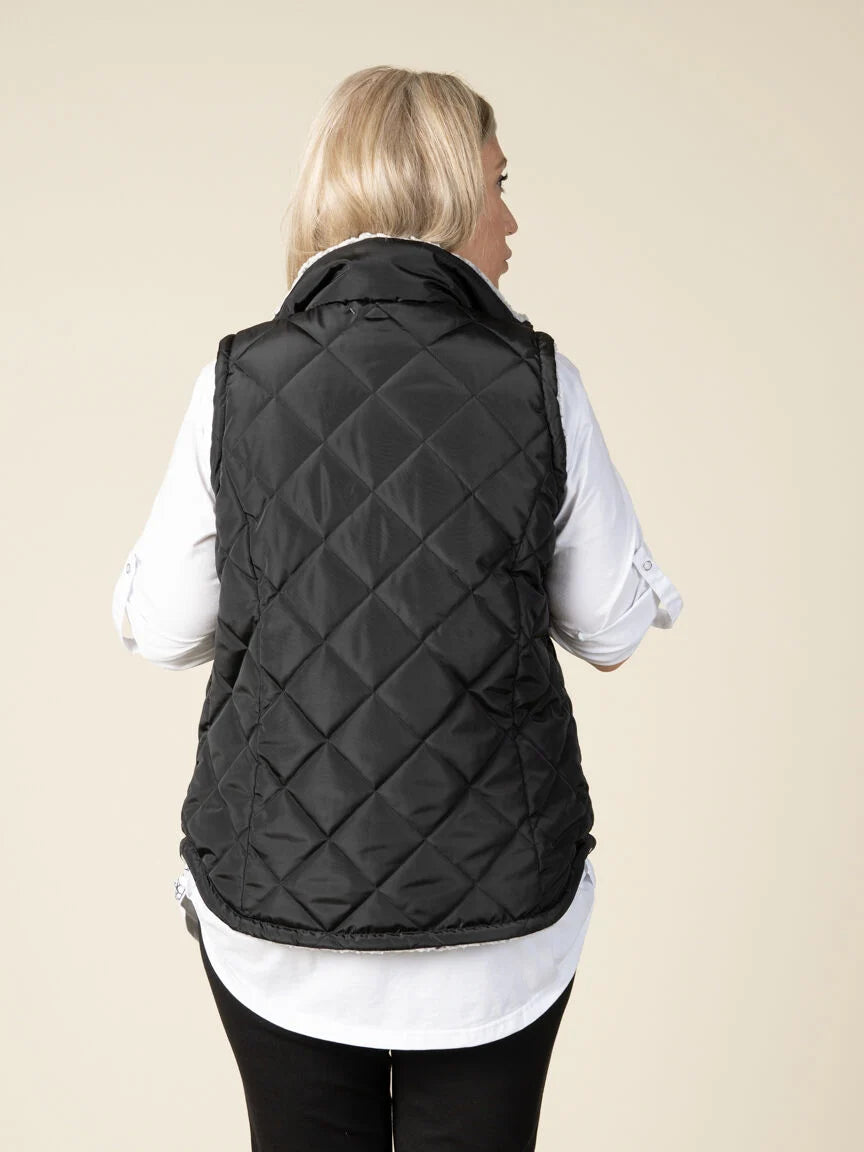 Reversible Faux Fur Vest. Style MIW2533V