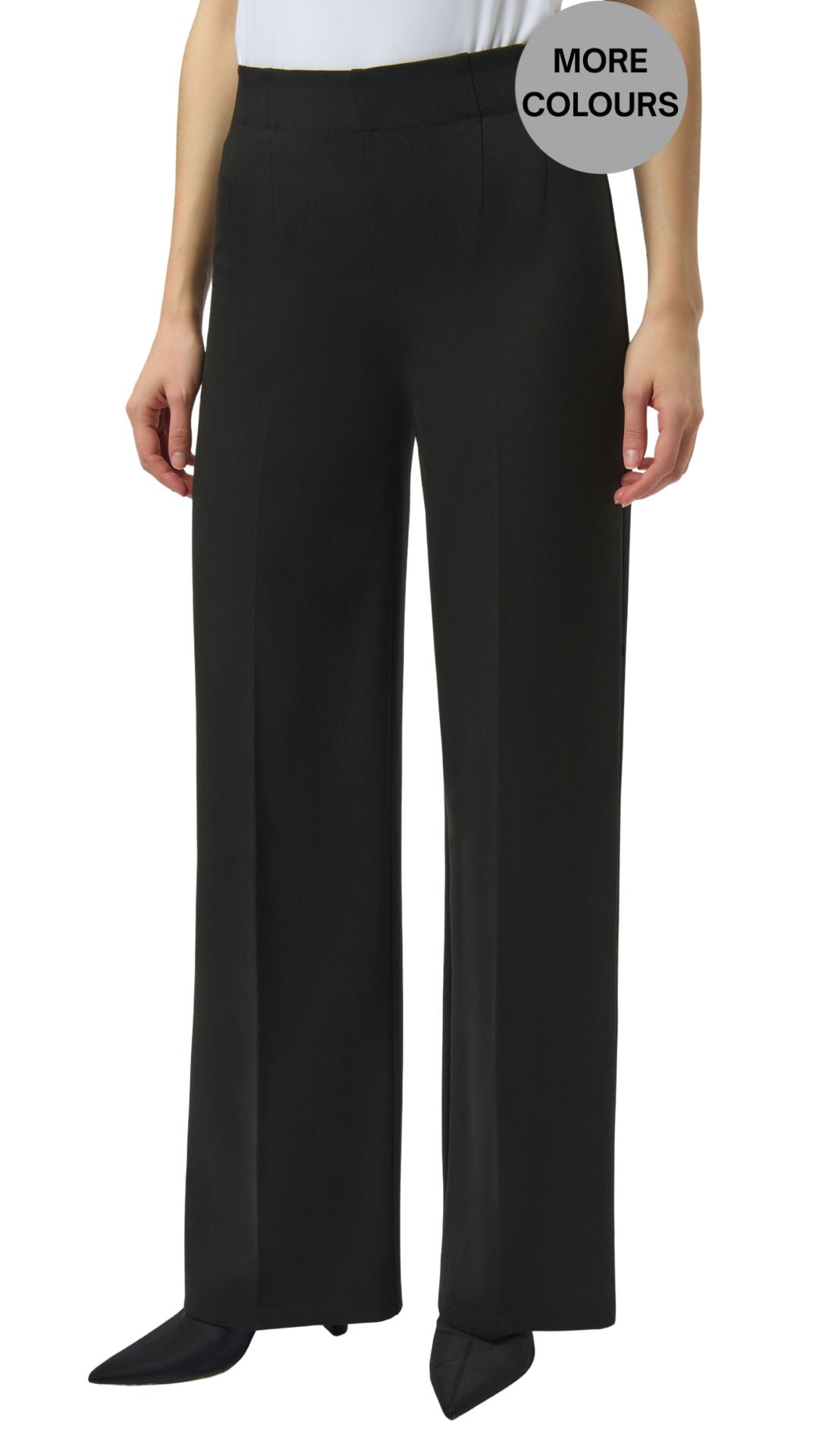 Heavy Knit Wide Leg Pull On Pants. Style JR254046