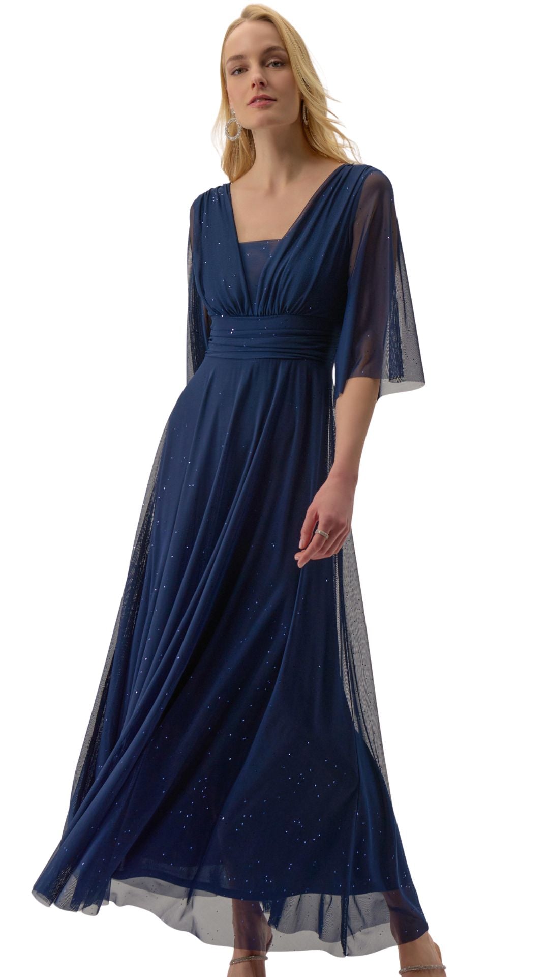 Sparkle Mesh A-Line Gown. Style JR254723