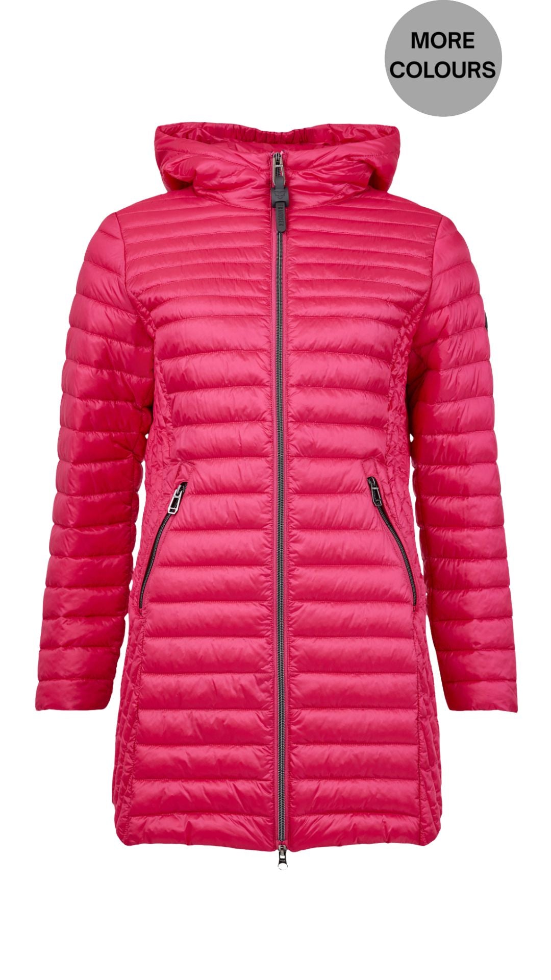 Lightweight Mid Length Quilted Puffer Outerwear. Style FR104