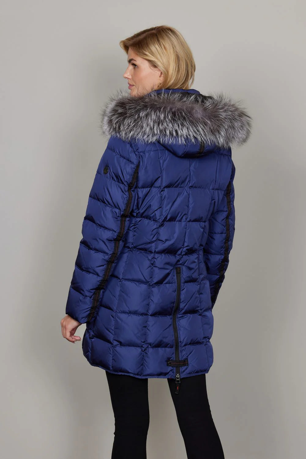Mary Fox Fur Trim Outerwear. Style JUN2060
