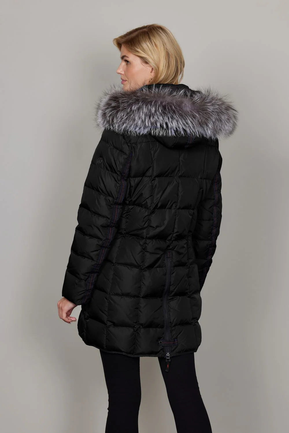 Mary Fox Fur Trim Outerwear. Style JUN2060