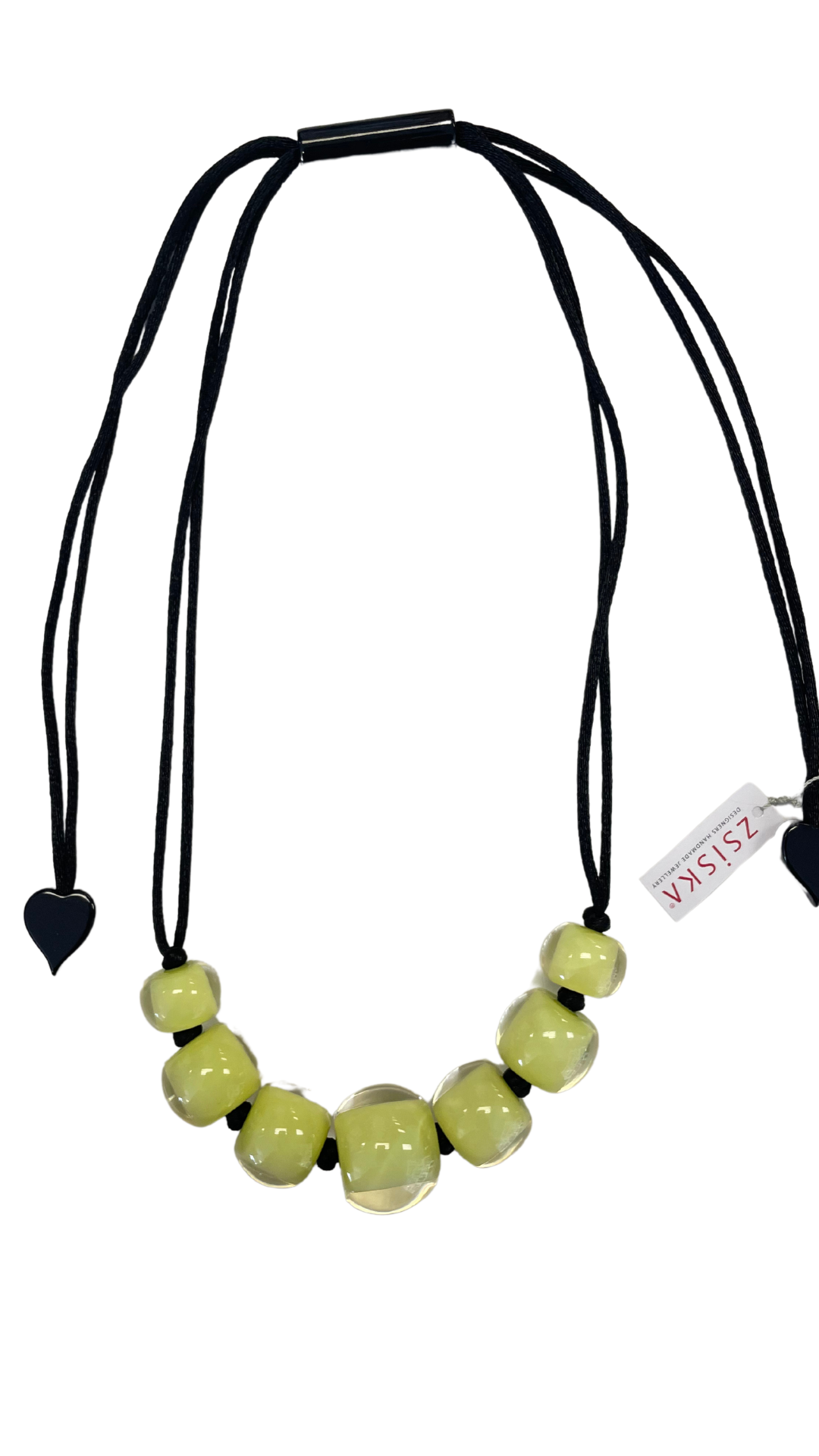 Colourful Beads Collection - Lime Resin Bead Necklace. Style 40101219227Q07