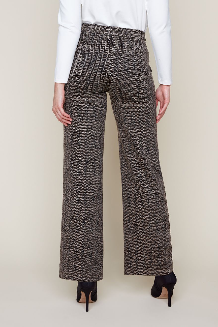 Tweed Wide Leg Pant. Style REN10093-E3008