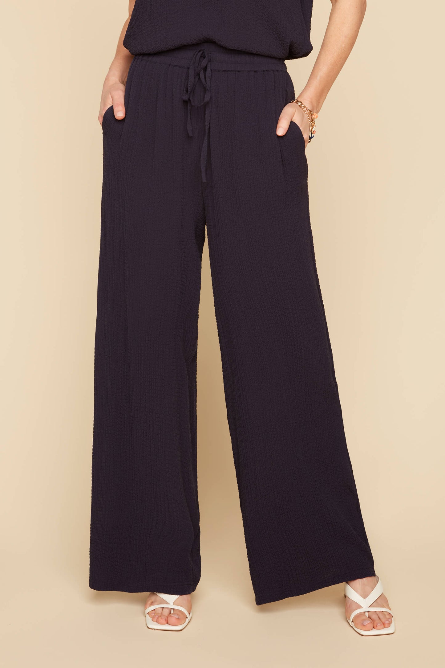 Pull On Wide Leg Crepe Pant. Style RENR11012-54K