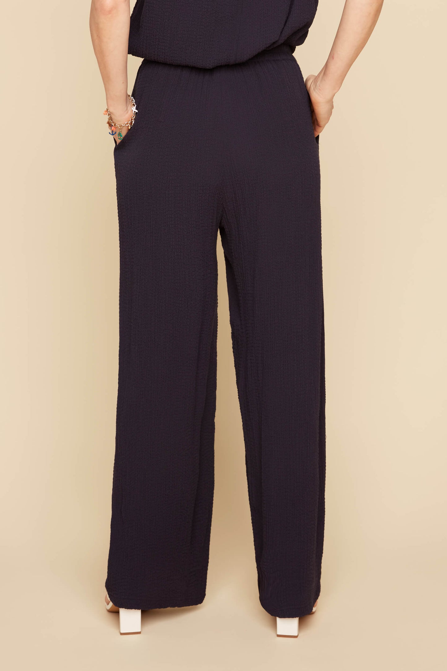 Pull On Wide Leg Crepe Pant. Style RENR11012-54K