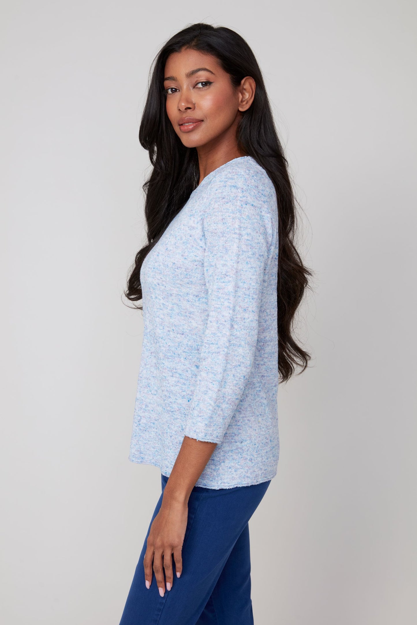 Confetti Knit Long Sleeve Top. Style REN6951-4491