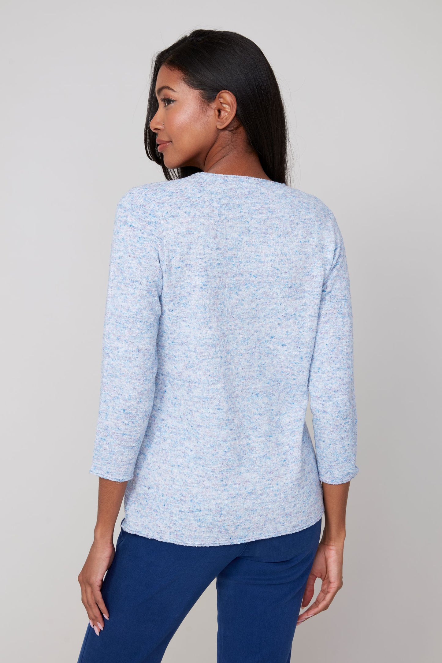 Confetti Knit Long Sleeve Top. Style REN6951-4491