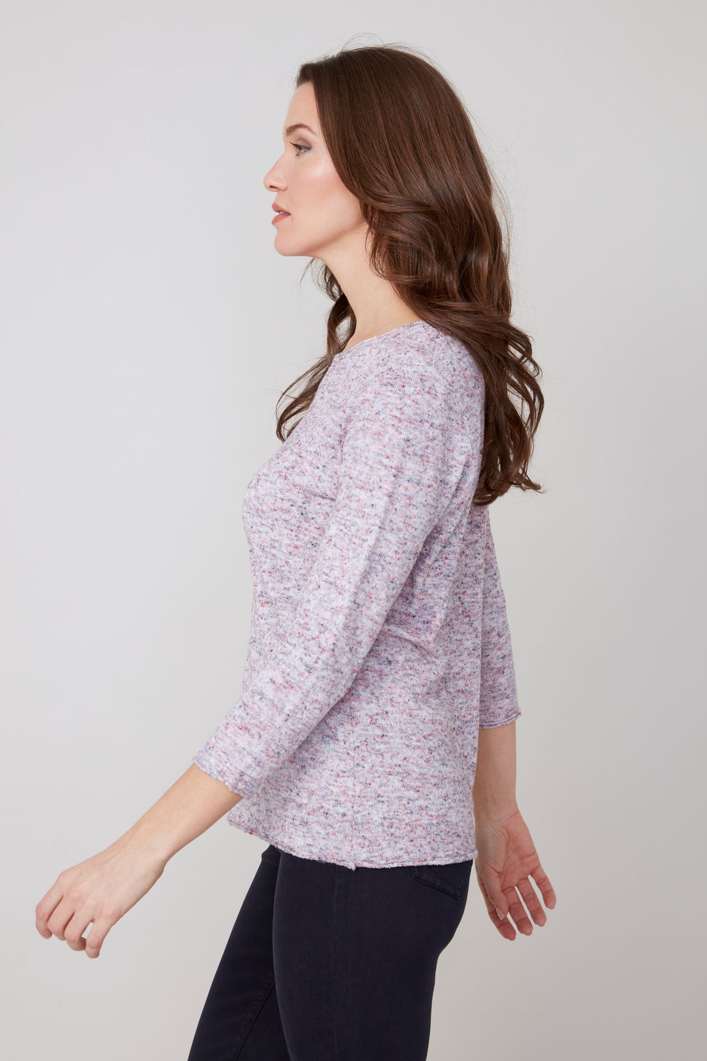 Confetti Knit Long Sleeve Top. Style REN6951-4491