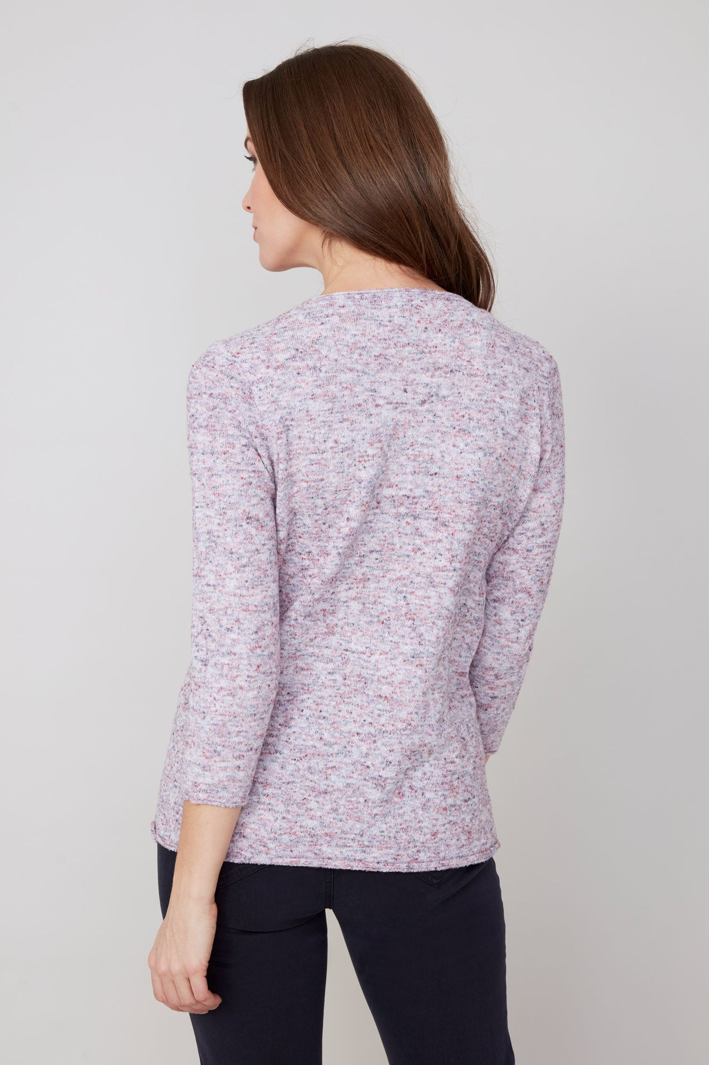 Confetti Knit Long Sleeve Top. Style REN6951-4491