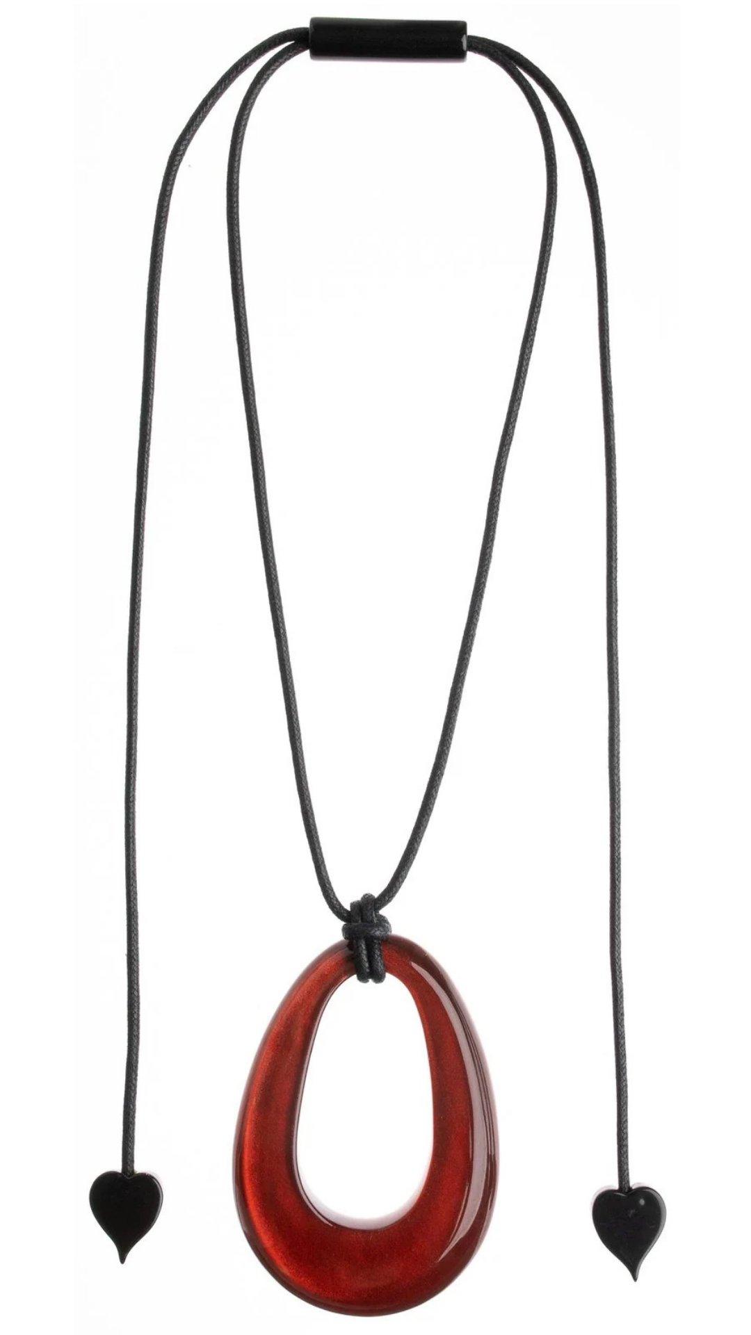 Colourful Statement Collection - Red Oval Pendant Necklace. Style 40102239172Q00