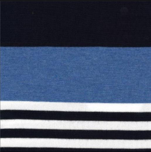 Pull-Over Crew Neck Stripped Sweater. Style SUN6253