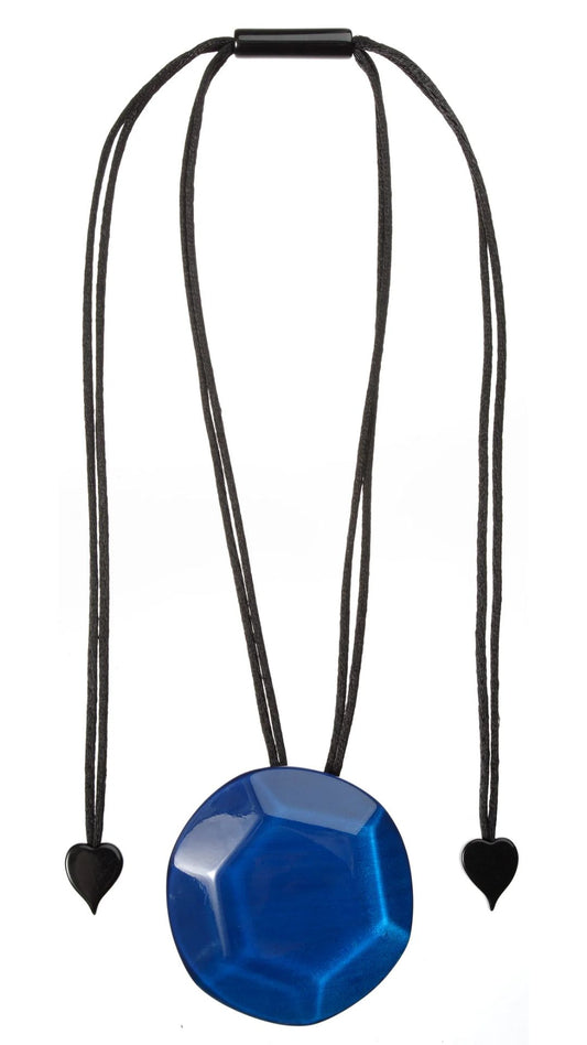 Adamas Collection - Large Blue Pendant Necklace. Style 8430201BLUEQ00