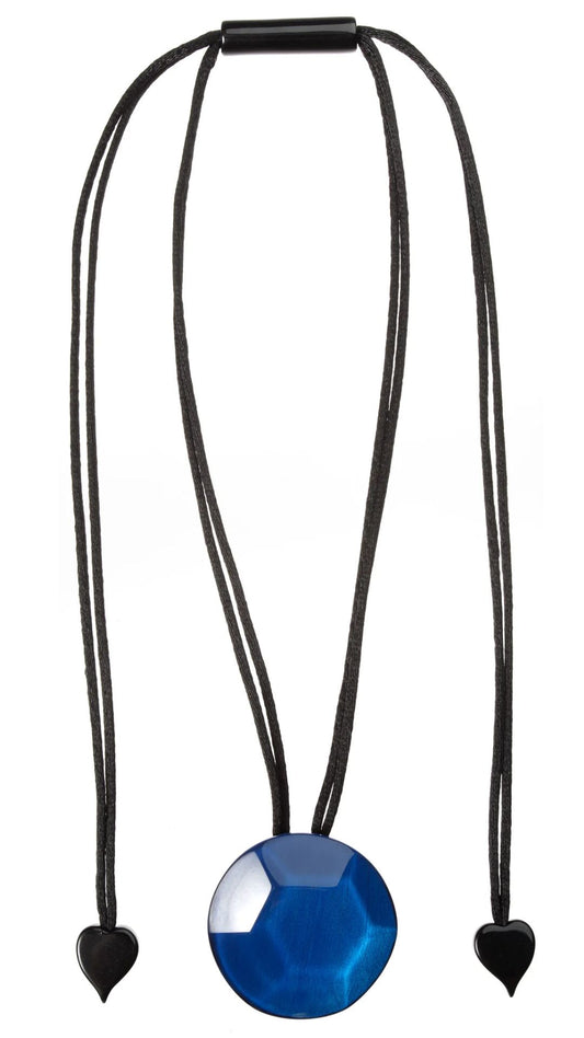 Adamas Collection - Small Blue Pendant Necklace. Style 8430202BLUEQ00