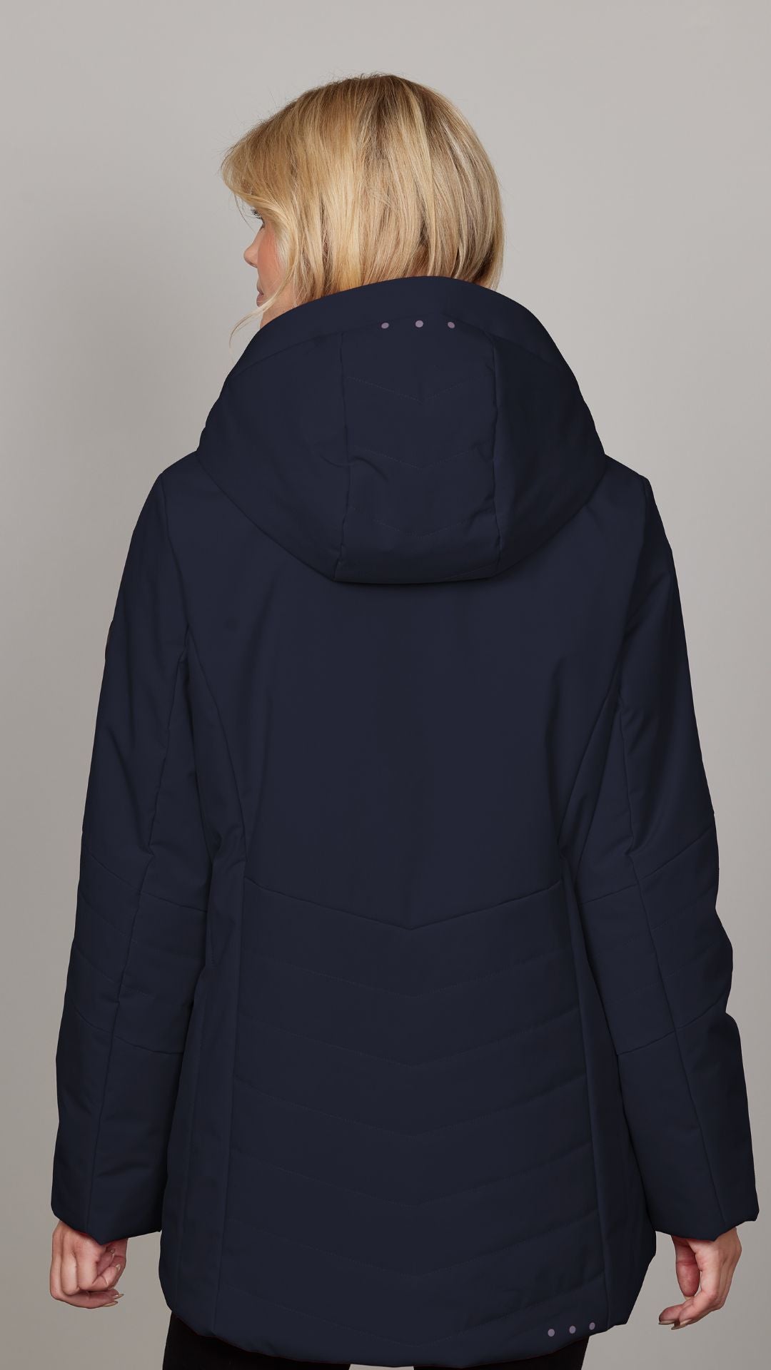 Removable Hood Zip Front Jacket. Style JUN2092-88