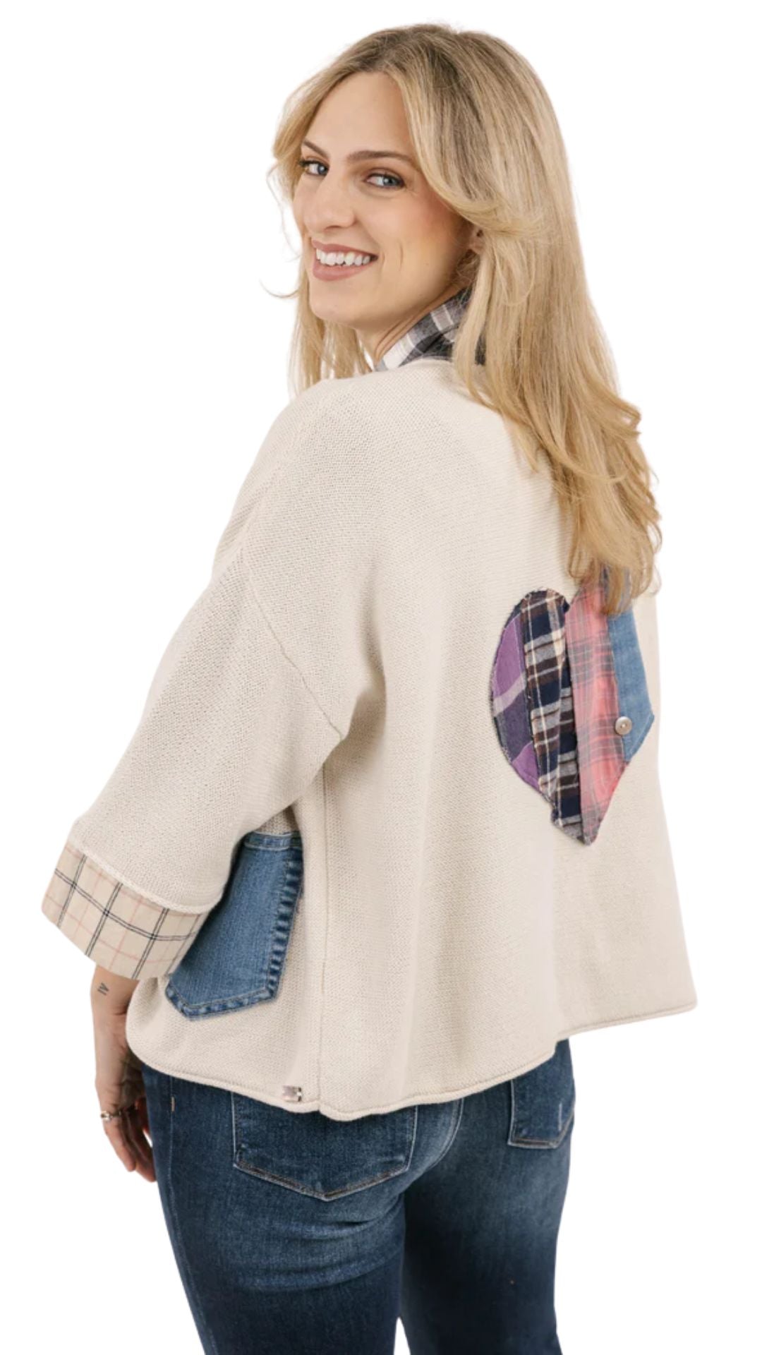 Flannel Alpine Love Cardigan. Style SHNP5613