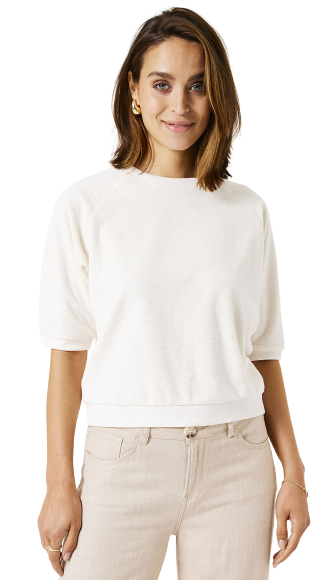 Raglan Half Sleeve Terry Top. Style GARD50060