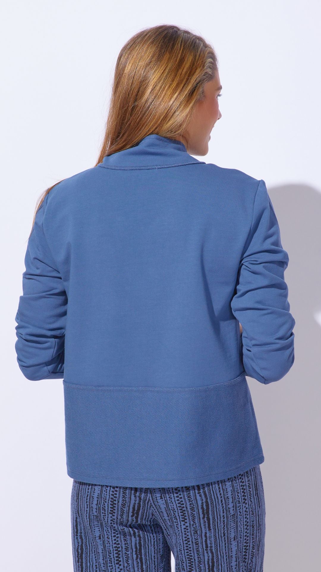 Quarter Zip Front Pocket Pull-Over. Style ESC30121
