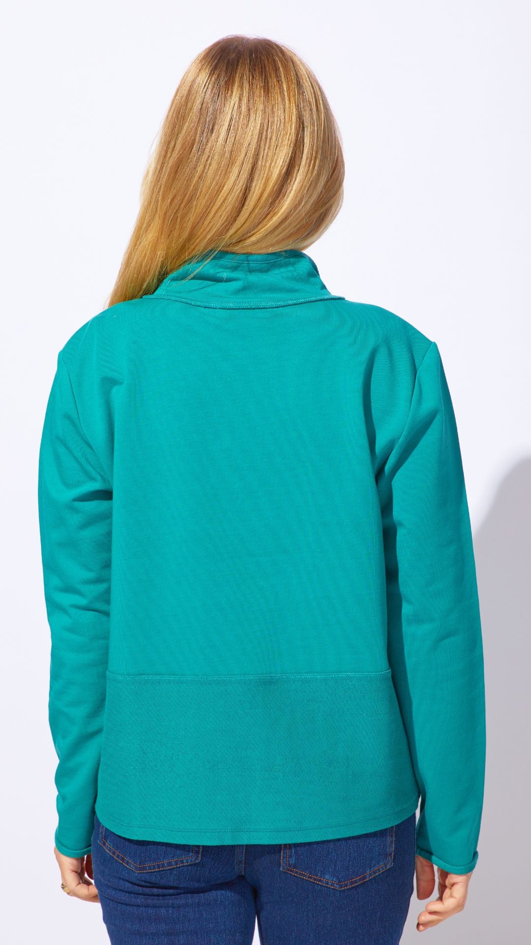 Quarter Zip Front Pocket Pull-Over. Style ESC30121