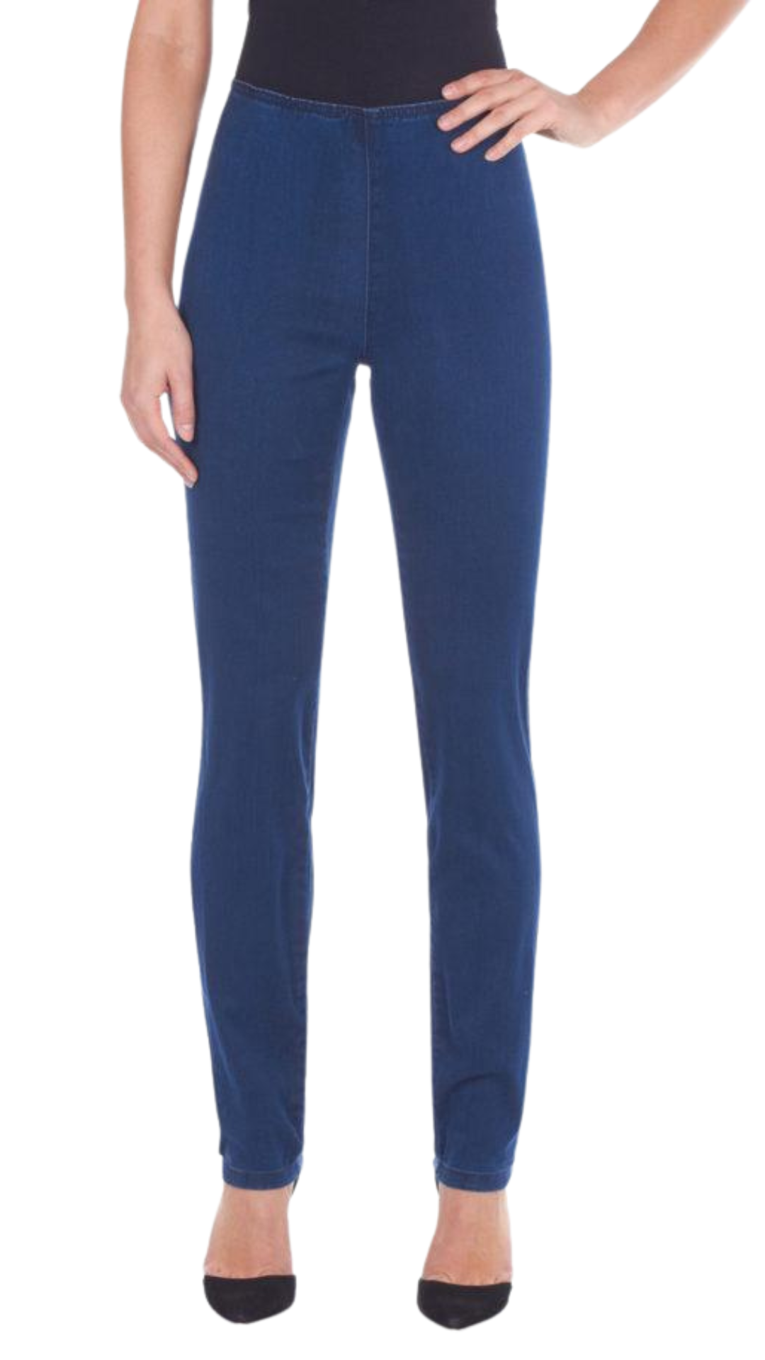 Petite Pull On D-Lux Super Jegging in Indigo. Style FD426906N
