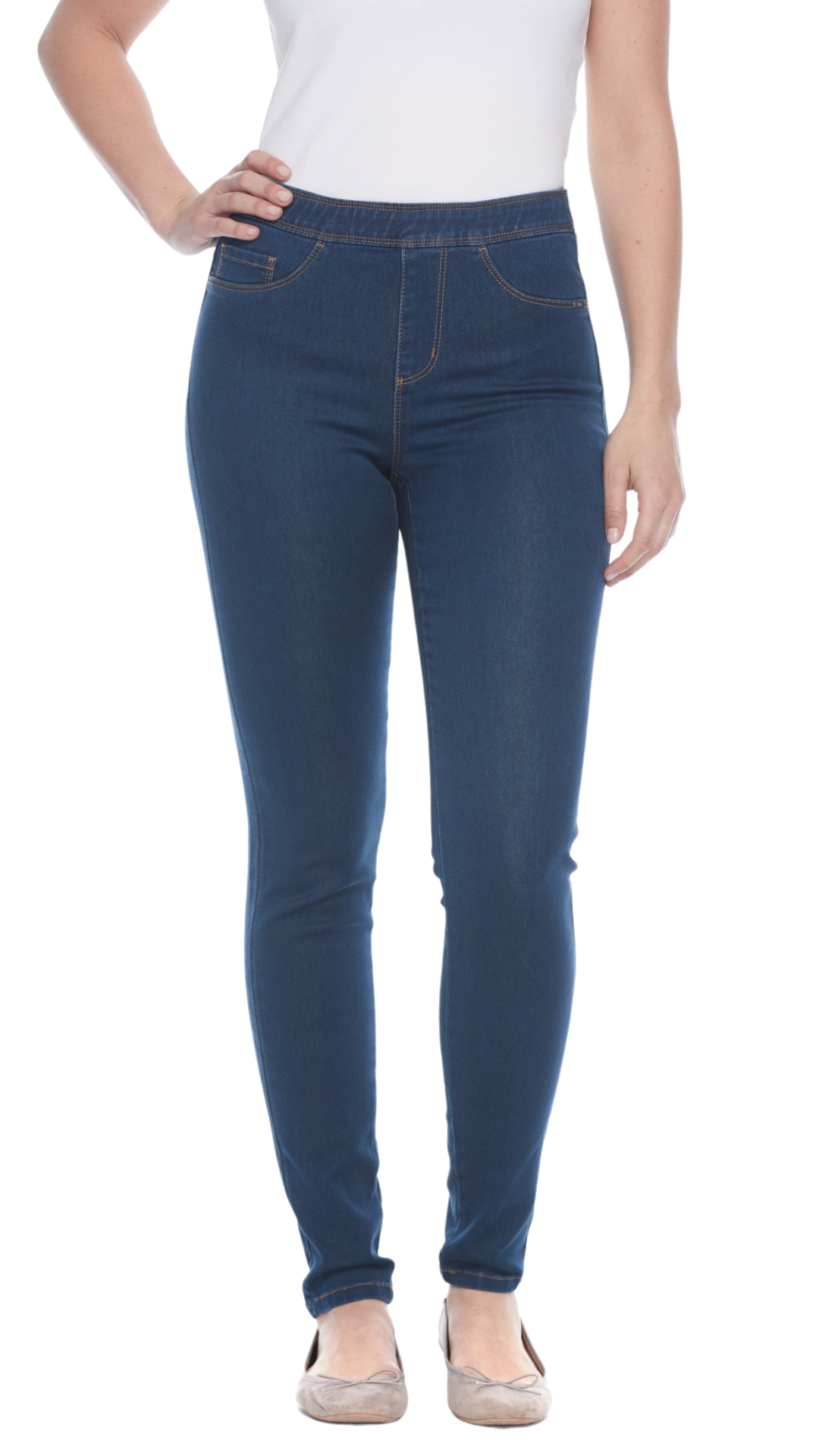 Pull On Indigo Slim Leg Jegging. Style FD272506N