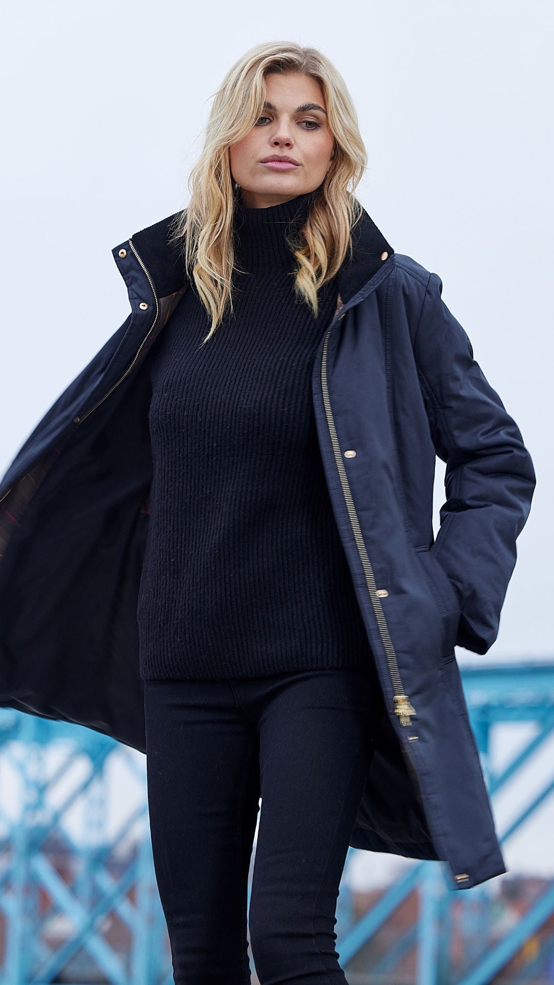 Removable Hood Corduroy Details Jacket. Style JUN2030-45