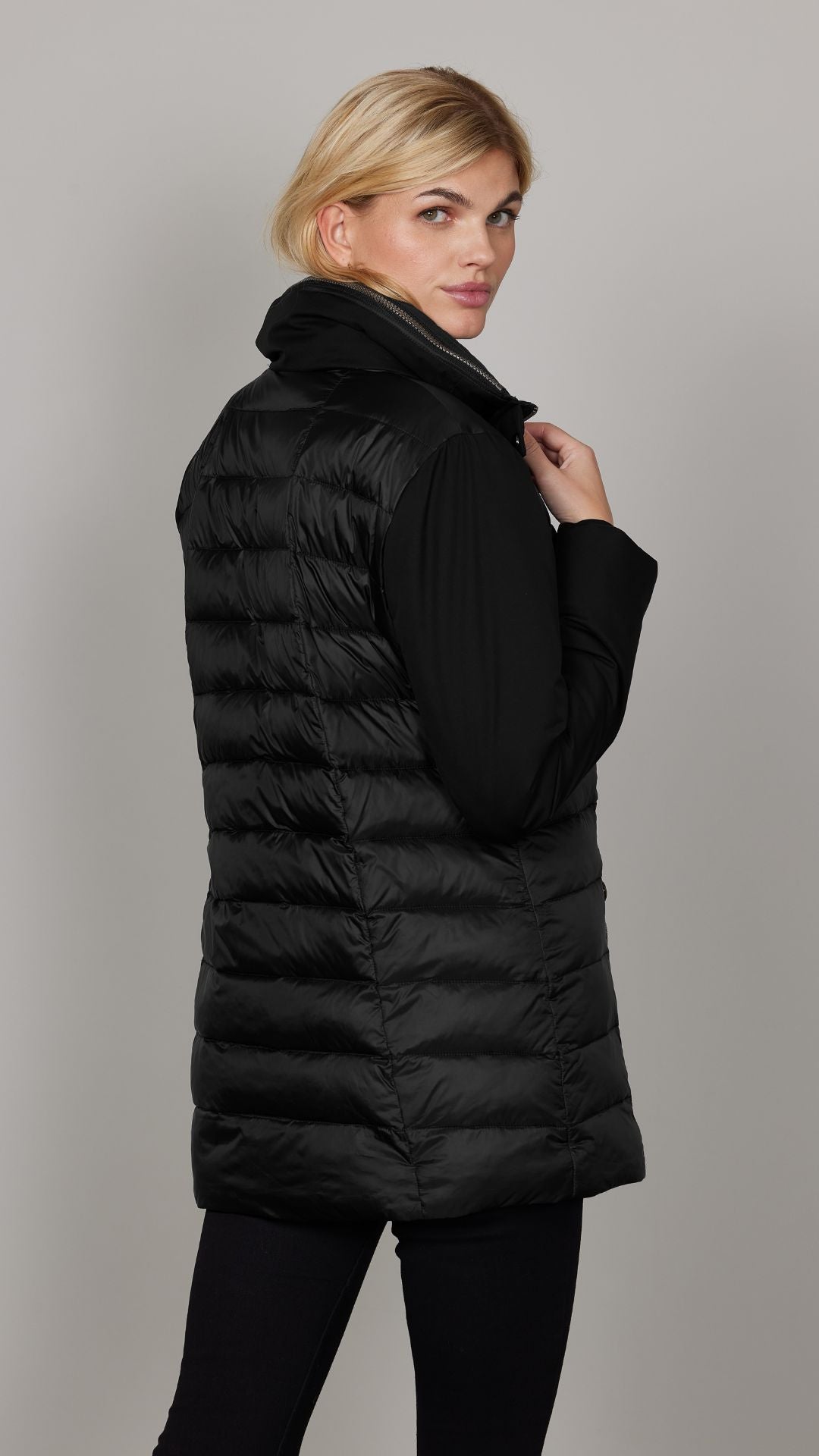 Hidden Hood Puffer Jacket. Style JUN2090-86