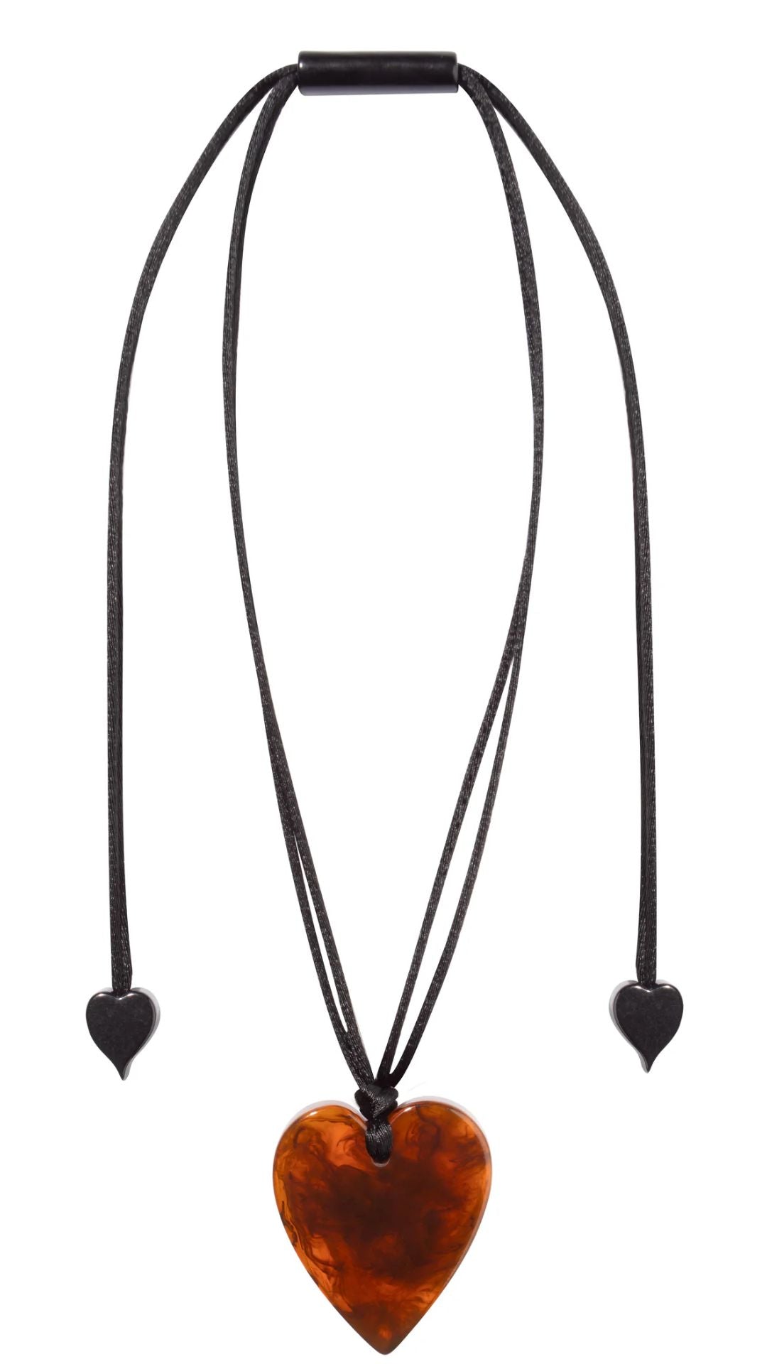 Colourful Statement Collection - Small Amber Heart. Style 5060204MTORQ00