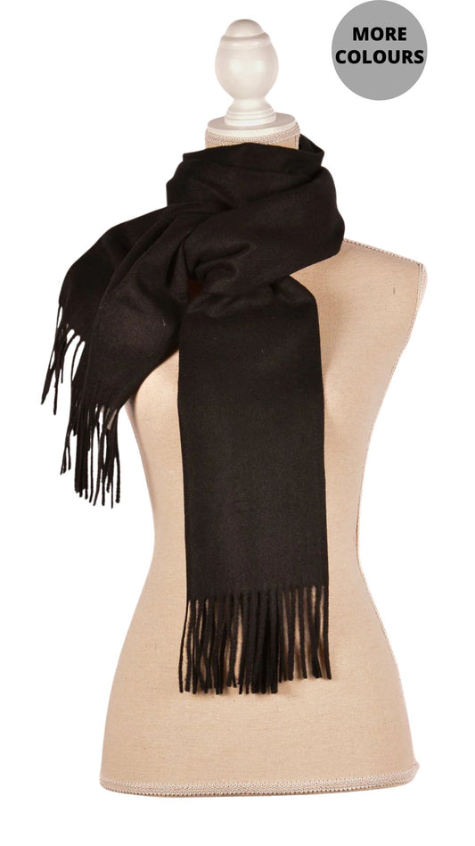Soft Solid Colour Fringe Scarf. Style CLWGC2906